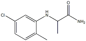 2-[(5-chloro-2-methylphenyl)amino]propanamide Struktur