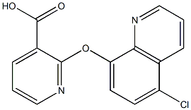 2-[(5-chloroquinolin-8-yl)oxy]pyridine-3-carboxylic acid Struktur