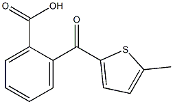 2-[(5-methylthiophen-2-yl)carbonyl]benzoic acid Struktur