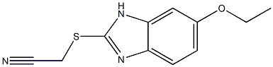 2-[(6-ethoxy-1H-1,3-benzodiazol-2-yl)sulfanyl]acetonitrile Struktur