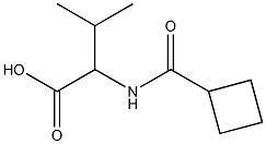 2-[(cyclobutylcarbonyl)amino]-3-methylbutanoic acid Struktur