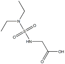 2-[(diethylsulfamoyl)amino]acetic acid Struktur