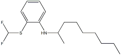 2-[(difluoromethyl)sulfanyl]-N-(nonan-2-yl)aniline Struktur