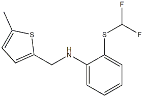 2-[(difluoromethyl)sulfanyl]-N-[(5-methylthiophen-2-yl)methyl]aniline Struktur