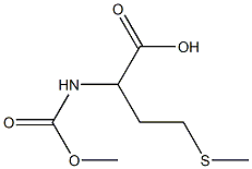 2-[(methoxycarbonyl)amino]-4-(methylsulfanyl)butanoic acid Struktur