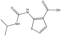 2-[(propan-2-ylcarbamoyl)amino]thiophene-3-carboxylic acid Struktur