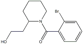 2-[1-(2-bromobenzoyl)piperidin-2-yl]ethanol Struktur