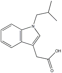 2-[1-(2-methylpropyl)-1H-indol-3-yl]acetic acid Struktur