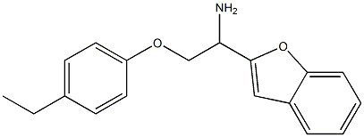 2-[1-amino-2-(4-ethylphenoxy)ethyl]-1-benzofuran Struktur