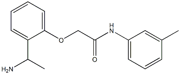 2-[2-(1-aminoethyl)phenoxy]-N-(3-methylphenyl)acetamide Struktur