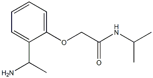 2-[2-(1-aminoethyl)phenoxy]-N-isopropylacetamide Struktur