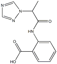 2-[2-(1H-1,2,4-triazol-1-yl)propanamido]benzoic acid Struktur