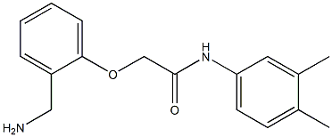 2-[2-(aminomethyl)phenoxy]-N-(3,4-dimethylphenyl)acetamide Struktur