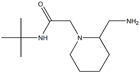 2-[2-(aminomethyl)piperidin-1-yl]-N-tert-butylacetamide Struktur