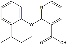 2-[2-(butan-2-yl)phenoxy]pyridine-3-carboxylic acid Struktur