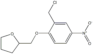 2-[2-(chloromethyl)-4-nitrophenoxymethyl]oxolane Struktur