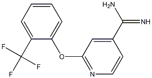 2-[2-(trifluoromethyl)phenoxy]pyridine-4-carboximidamide Struktur