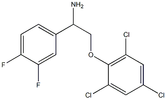 2-[2-amino-2-(3,4-difluorophenyl)ethoxy]-1,3,5-trichlorobenzene Struktur