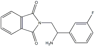 2-[2-amino-2-(3-fluorophenyl)ethyl]-2,3-dihydro-1H-isoindole-1,3-dione Struktur