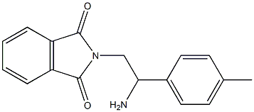 2-[2-amino-2-(4-methylphenyl)ethyl]-2,3-dihydro-1H-isoindole-1,3-dione Struktur