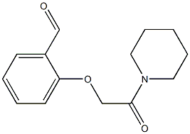 2-[2-oxo-2-(piperidin-1-yl)ethoxy]benzaldehyde Struktur