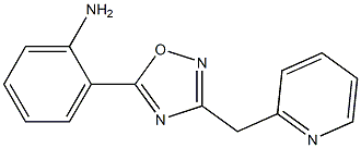 2-[3-(pyridin-2-ylmethyl)-1,2,4-oxadiazol-5-yl]aniline Struktur