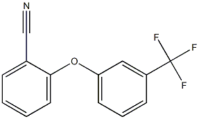 2-[3-(trifluoromethyl)phenoxy]benzonitrile Struktur