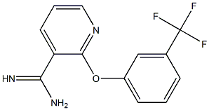 2-[3-(trifluoromethyl)phenoxy]pyridine-3-carboximidamide Struktur