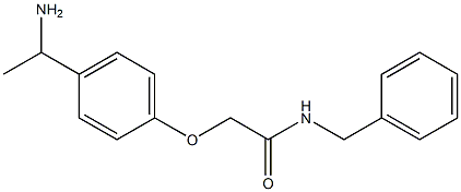 2-[4-(1-aminoethyl)phenoxy]-N-benzylacetamide Struktur