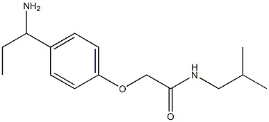 2-[4-(1-aminopropyl)phenoxy]-N-isobutylacetamide Struktur