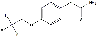 2-[4-(2,2,2-trifluoroethoxy)phenyl]ethanethioamide Struktur