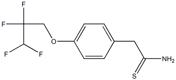 2-[4-(2,2,3,3-tetrafluoropropoxy)phenyl]ethanethioamide Struktur