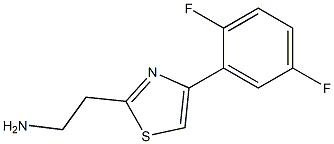 2-[4-(2,5-difluorophenyl)-1,3-thiazol-2-yl]ethanamine Struktur