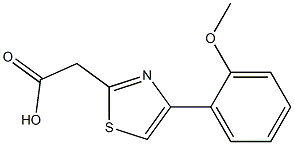 2-[4-(2-methoxyphenyl)-1,3-thiazol-2-yl]acetic acid Struktur