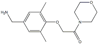 2-[4-(aminomethyl)-2,6-dimethylphenoxy]-1-(morpholin-4-yl)ethan-1-one Struktur