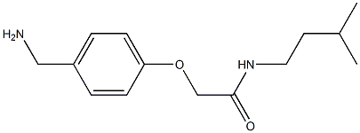 2-[4-(aminomethyl)phenoxy]-N-(3-methylbutyl)acetamide Struktur