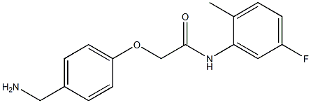 2-[4-(aminomethyl)phenoxy]-N-(5-fluoro-2-methylphenyl)acetamide Struktur