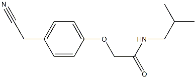 2-[4-(cyanomethyl)phenoxy]-N-isobutylacetamide Struktur