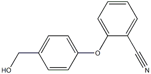 2-[4-(hydroxymethyl)phenoxy]benzonitrile Struktur