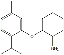 2-[5-methyl-2-(propan-2-yl)phenoxy]cyclohexan-1-amine Struktur