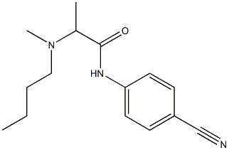 2-[butyl(methyl)amino]-N-(4-cyanophenyl)propanamide Struktur