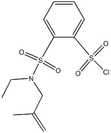 2-[ethyl(2-methylprop-2-en-1-yl)sulfamoyl]benzene-1-sulfonyl chloride Struktur