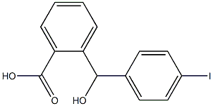 2-[hydroxy(4-iodophenyl)methyl]benzoic acid Struktur