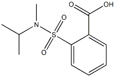 2-[methyl(propan-2-yl)sulfamoyl]benzoic acid Struktur