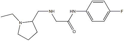 2-{[(1-ethylpyrrolidin-2-yl)methyl]amino}-N-(4-fluorophenyl)acetamide Struktur