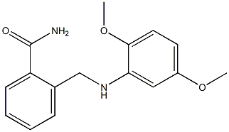 2-{[(2,5-dimethoxyphenyl)amino]methyl}benzamide Struktur