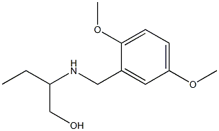 2-{[(2,5-dimethoxyphenyl)methyl]amino}butan-1-ol Struktur