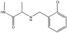 2-{[(2-chlorophenyl)methyl]amino}-N-methylpropanamide Struktur