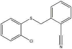 2-{[(2-chlorophenyl)sulfanyl]methyl}benzonitrile Struktur