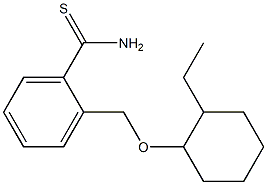 2-{[(2-ethylcyclohexyl)oxy]methyl}benzene-1-carbothioamide Struktur